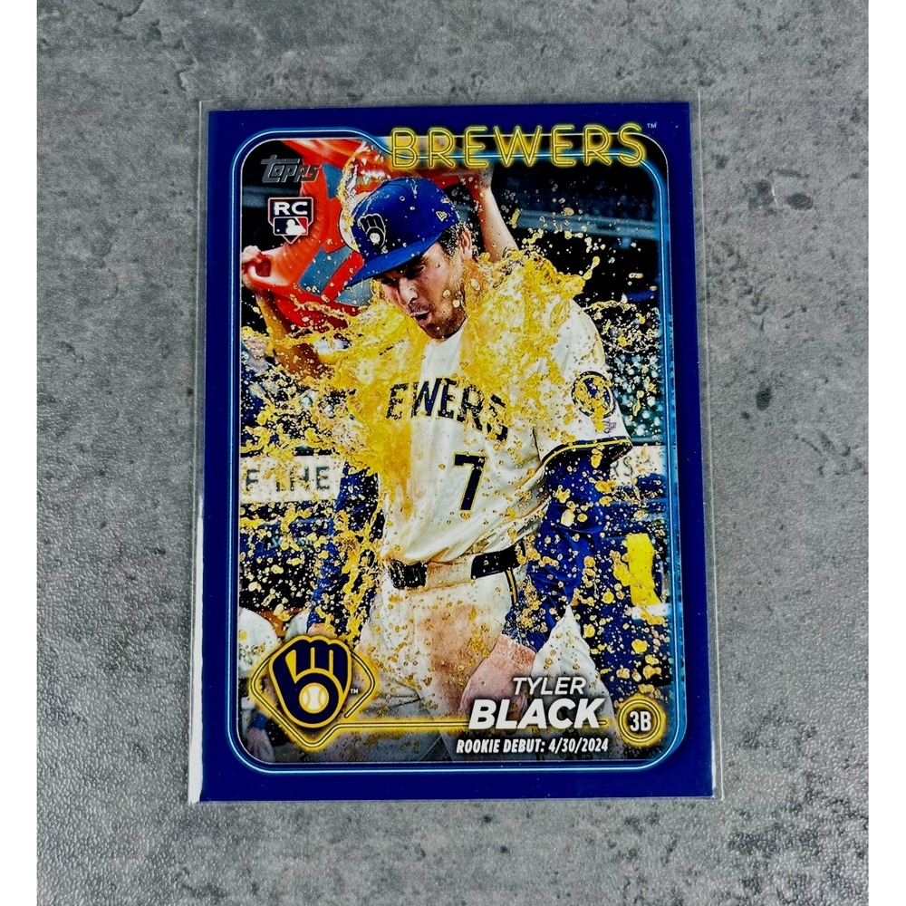 2024 Topps Update #US150 Tyler Black Blue Rookie Card RC Milwaukee Brewers